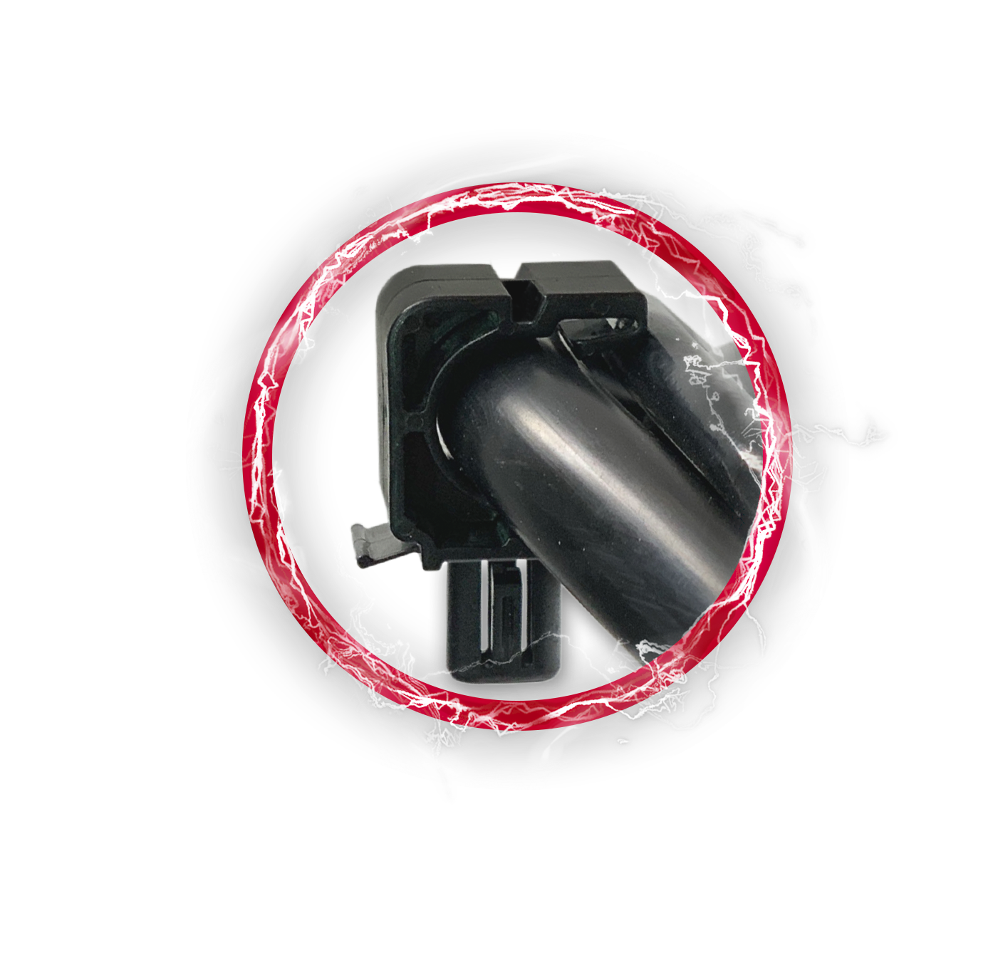 Nifco Black plastic conductive clamp, Electrically Conductive Pipe Clamp, Static Dissipating Pipe Clamp, Conductive Hose Clamp, Dissipate, static, electricity, spark, safety