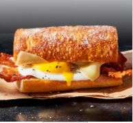 Bacon, Egg & Cheese on Ciabatta