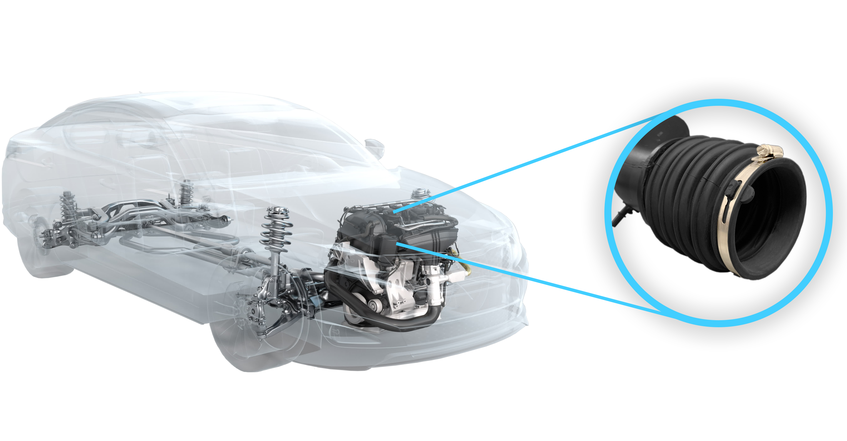 Car engine location for updated nifco plastic fastener