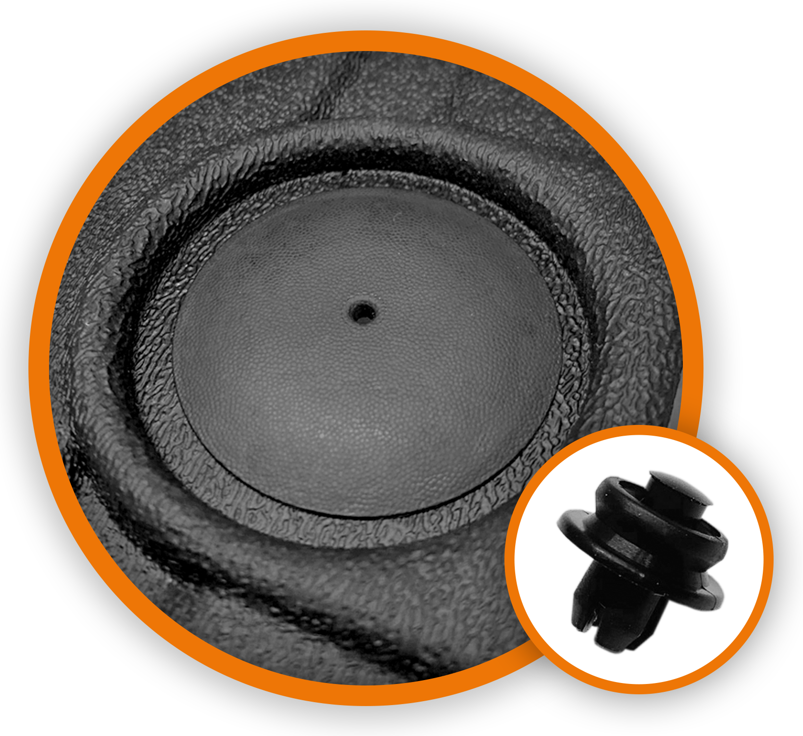 Removable Automotive mat fastener for cago floor and walls