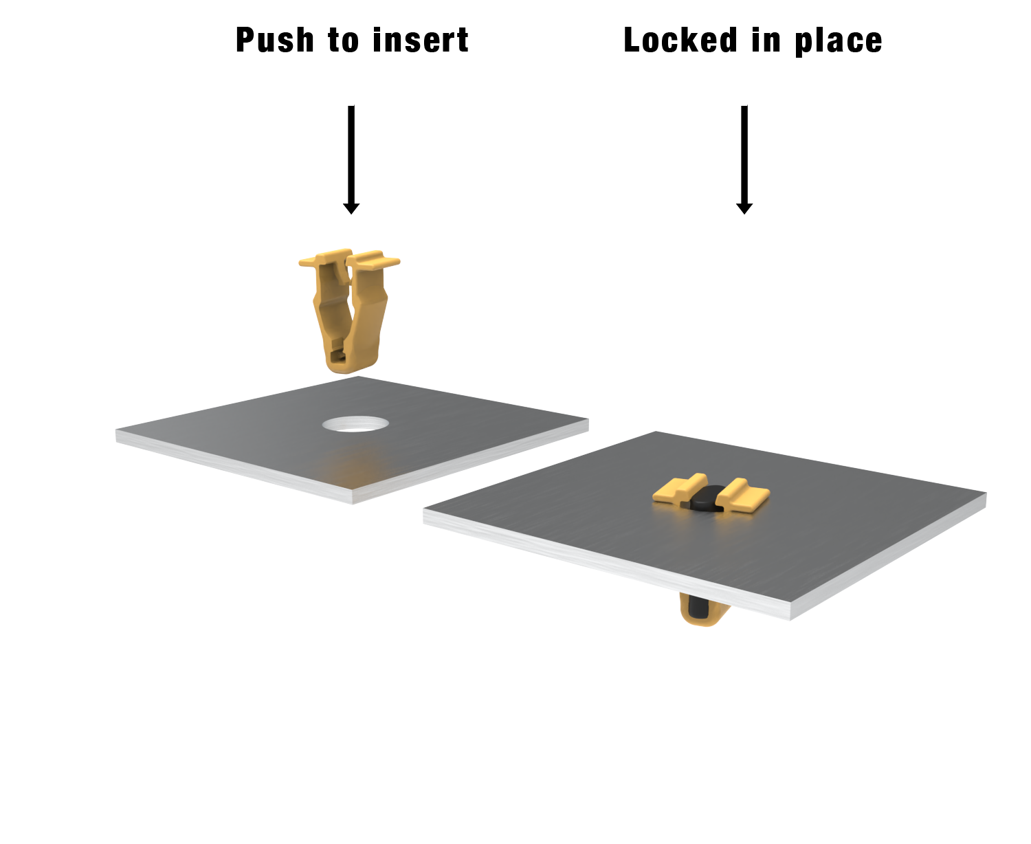 snap fit rivet, granish clip, snap clip, snap fit