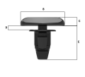 WeatherStripClip DImesnions